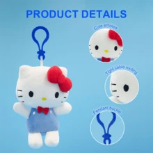 Miniso Sanrio Hello Kitty Anime Cartoon Cute Stuffed Toys Plushier Soft Pillow Birthday For Girls Kawaii Pendant Plush Dolls