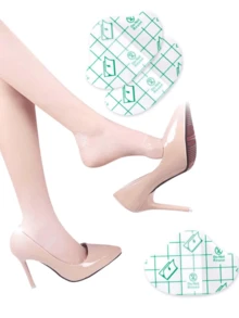 60pcs Gel Heel Protectors, Adhesive Blister Pads For Heel Liners, Shoes Stickers, Pain Relief & Foot Care Cushion Grip