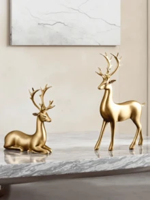 High-End Luxury Modern Nordic Style Animal Decor Figurines, Ideal For Decorating Living Room, TV Cabinet, Entryway Cabinet, Bedroom Nightstand, As Well As Christmas Gift, Anniversary Gift, Or Daily Gift