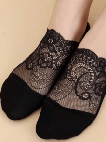 5 đôi tất tàng hình cổ sâu chữ V cho nữ, tất lót cotton mỏng không đường may, phù hợp mặc thường ngày, thể thao ngoài trời, khiêu vũ và đi bộ, phong cách mùa đông thanh lịch (họa tiết ngẫu nhiên, không hộp giấy), phong cách Giáng sinh. Tất quà tặng, tất quà tặng ngày lễ (1/3/5 đôi) - Nhiều màu - Xem 4