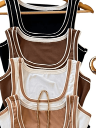 Regata Feminina Básica em Tecido Ribana Liso Verão