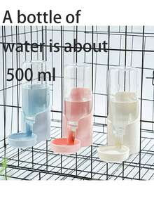 1pc Pet Feeding Bowl, Cage Hanging Bowl, Water Bottle, Bird Food Container Dispenser Pet Feeding & Watering Product (Random Color) - Multicolor - View 6