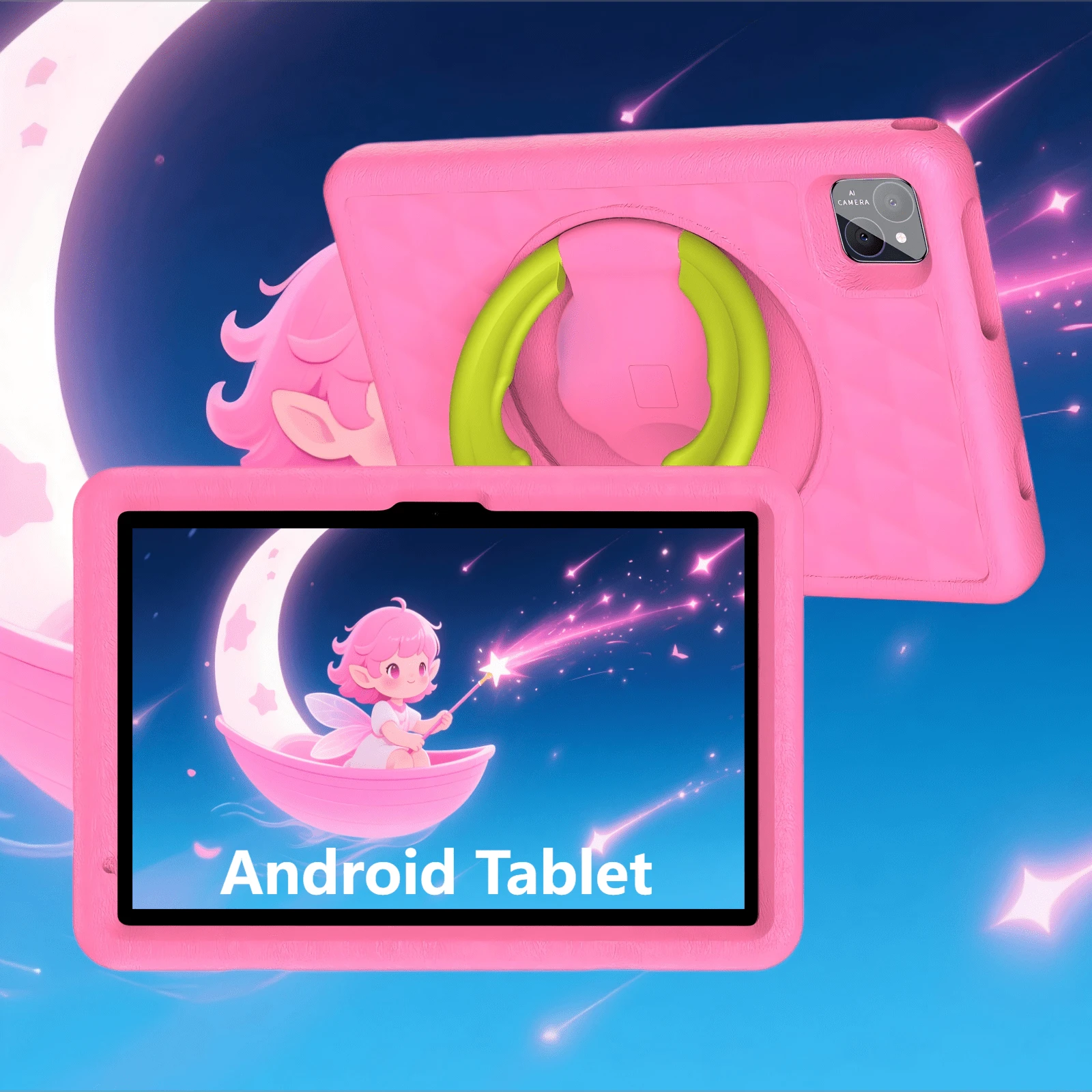 Unleash Their Potential! This Android 14 Kids' Tablet Features An 8-Core Processor, 8GB RAM (4GB + 4GB Expansion), And 128GB Storage For Endless Learning And Fun On Its 10.1-Inch 1280*800 IPS HD Screen. Stay Connected With 5G WiFi + WiFi 6, Enjoy Hours Of Play With The 8000mAh Battery, And Capture Memories With Dual Cameras. Parents Love The Parental Controls And Pre-Installed Educational Apps, All Safe In A Durable Protective Case!