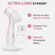 Popular Mini Electric Silicone Face Scrub Brush 500mAh Rechargeable Facial Cleanser For Home Body Care Pore Cleanser For Optimal Skin Health