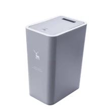 1 PC Bathroom Trash Can With Lid, 2.6 Gallon Small Black Trash Can, Garbage Bin With Snap Top Lid, Dog Proof, Plastic Waste Basket For Bedroom, Toilet And Back To School