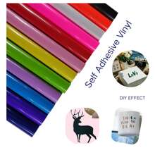 Roter glänzender Vinyl-Aufkleber, permanenter Vinyl für DIY-Geschenke, Tassen