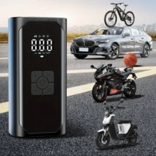 Portable Wireless Car Tire Inflator Pump, Smart Digital Display Air Compressor, Multi-Function Tire Inflation Pump With Pressure Gauge, Rechargeable Cordless Car Tire Inflator - Multicolor - View 2