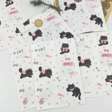 100pcs 4.7x6.7 Inch Gift Packaging Bags, Including Kitten Pattern Party Gift Bags And,Thickening Paper Packaging Bags, Suitable For Gift Packaging Bags, Weddings, Birthdays, Party Gift Bags, Cruise Ships, Transportation, And Craft Gift Packaging Bags - Multicolor - View 2