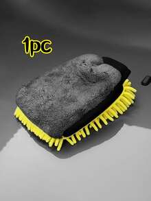 Chenille Car Wash Gloves, High-Quality Anti-Scratch Microfiber, Thickened Cleaning Gloves, Car Waxing Brush