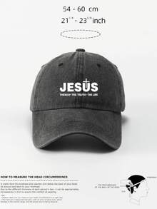 1 件印花耶稣经典破洞棒球帽，可调节带子，适合海滩、钓鱼、派对、跑步、健身房、旅行、返校、圣诞节、父亲节、教师、学生、休闲装、Y2K 风格，有黑色、粉色、绿色、卡车司机帽可供选择