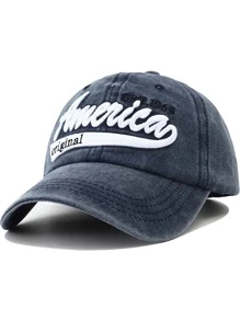 1 Piece1964 America Vintage Distressed Embroidered Baseball Cap For Men & Women - Breathable, Casual, Adjustable, UV Protection