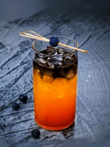 Hitzebeständige Glas-Cocktailbecher in Zylinderform, Long Island Eistee Glas, minimalistische Design Bar Glaswaren