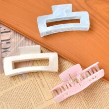 مشابك شعر 3 قطع للنساء بطول 13 سم/5.12 بوصة باللون الوردي والأبيض والأزرق، مشابك شعر مربعة كبيرة بتصميم موجي عالي الجودة، أنيقة وبسيطة ومتعددة الاستخدامات بألوان متدرجة، إكسسوارات شعر مناسبة للاستخدام اليومي والترفيه والحفلات والعمل والعطلات وغسل الوجه والمكياج ومطابقة الملابس، مشابك شعر للنساء والطالبات والجامعات