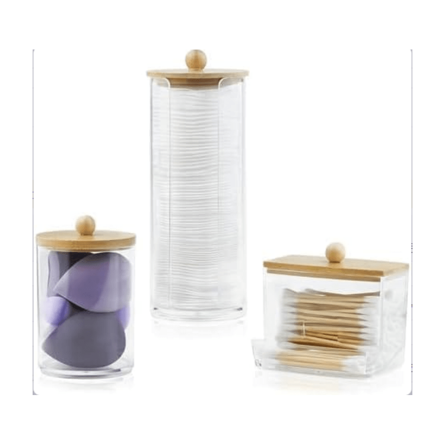1 pieza Organizador de maquillaje de acrílico - Almacenamiento de baño ordenado, exhibición transparente, fácil de usar - Excelente para el tocador o el mostrador