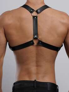 Y-förmiger Brustgeschirr für Herren, Y-förmiges Brustgeschirr, Schulterriemen Geschirr, brutales Brustgeschirr, PU-Leder Brustgeschirr, echtes PU-Leder sexy Herren Unterwäsche Accessoire