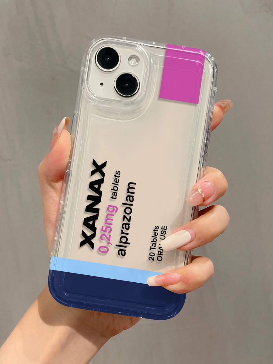 1 件泡泡字母色块图形防震 TPU 手机壳适用于 16、15、14、13、12、11 Pro Max 及系列防水防摔防刮 - 彩色 - 查看 1