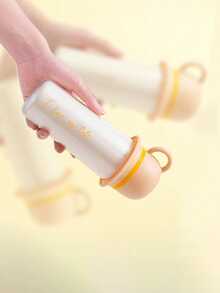 1 Pieza, Personalizado de una pieza, Transferencia estándar de cristal, Caja de regalo para almacenamiento de cepillo de dientes de pareja para viajes / Cepillo de dientes portátil / Caja creativa para enjuague bucal y cepillo de dientes / Conjunto de vaso y taza de cepillo de dientes para viajes / Un paquete / Compacto / Fácil de transportar / Uso diario / Viajes de negocios / Deportes / Fitness / Playa / Embarque - Caqui - Ver 4