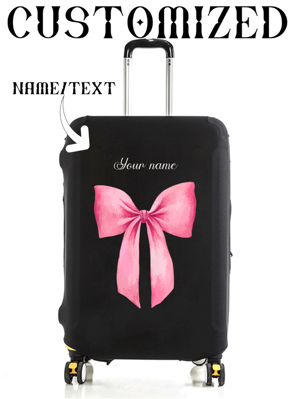1pc Custom Luggage Protective Cover, Unique, Lightweight, Travel, Leather Suitcase Dust Cover, Elastic, Printed Image, Thickened Wear-Resistant, 1 Piece Custom, Large Capacity, Lightweight, Cute, Fashionable, Personalized
