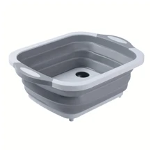 Tábua Bacia Cesta Retrátil Silicone Multifuncional Cozinha