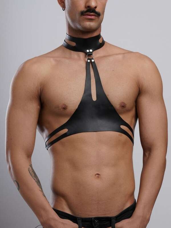 Pu Leather Men Harness, Chest Harness Men, Men Strappy Harness Belt, Men's Body Belt, Plus Size Men Harness, Gift For Him, Gift For Men's Sexy Underwear Accessories