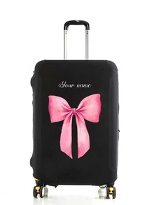 1 Piece, 定制拉杆箱套, 独特, 轻便, 旅行, 行李箱防尘, 弹力, 印花, 图片, 加厚, 一件定制, 大容量, 轻便, 可爱, 时尚, 个性化, 旅行, 旅行必需品, 旅行必需品, 纯色, 大, 中, 小, 商务旅行