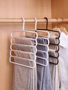10件装/5件装/4件装/2件装/1件装衣柜收纳挂架，5层塑料围巾架，可选加厚耐用升级版，裤子/围巾/领带收纳架