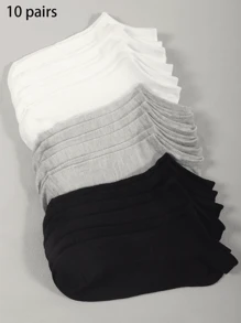 10 par damskich lekkich cienkich skarpetek do kostki, letnie płytkie skarpetki do łodzi