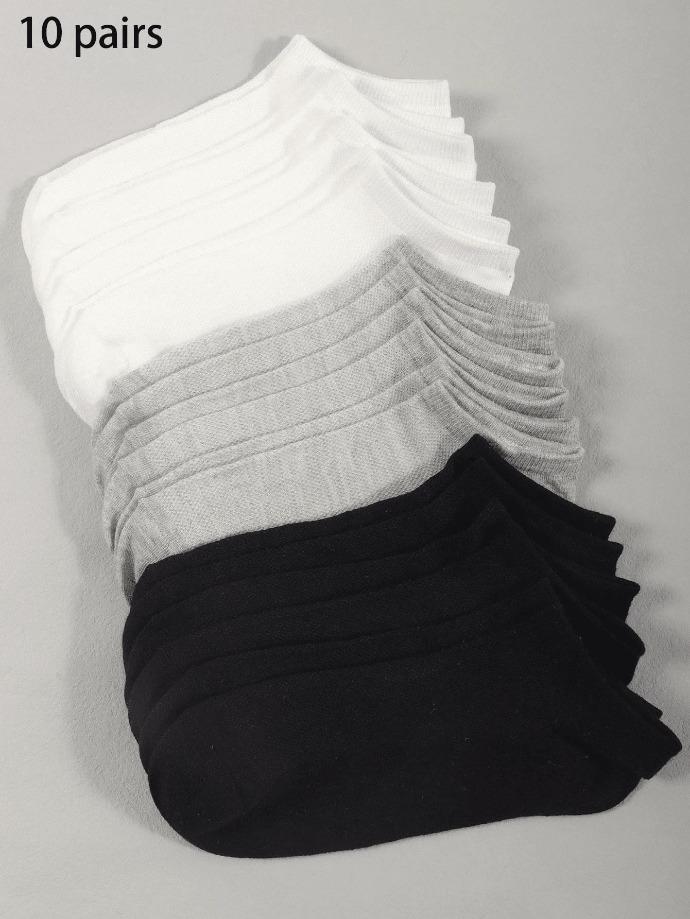 10 par damskich lekkich cienkich skarpetek do kostki, letnie płytkie skarpetki do łodzi