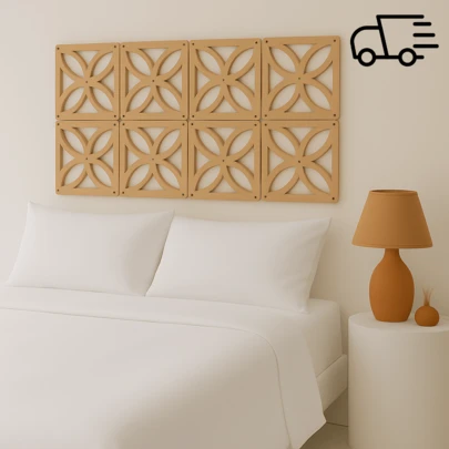 Kit 50 Cobogó MDF Placa VAZADA 20x20cm