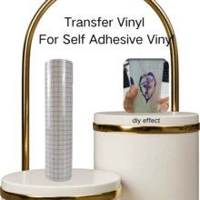 1 Roll 30cm X 500cm / 30cm X 60cm Permanent Self-Adhesive Vinyl Sticker Transfer Tape, Suitable For Party Decorations, Stickers, Craft Cutting, Car Decals DIY - Red - View 12