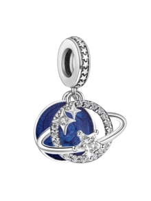 1pc 925 Sterling Silver Pendant Bead, Suitable For Women's Bracelets, Bangles, DIY Jewelry Making And Daily Outfit Matching, An Ideal Accessory For Girls - Silver - View 17