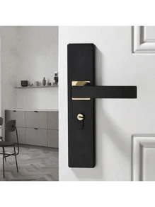 1pc Luxurious Beautiful Quiet And Beautiful Antique Style Door Lock Handle Set Door Handle Set Indoor Door Lock