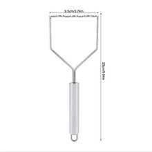 1pc Stainless Steel Wave Potato Masher - Ideal For Kitchen Vegetable And Fruit Puree, Kitchen Essentials | Modern Kitchen Tool | Durable Kitchenware - Silver - View 4