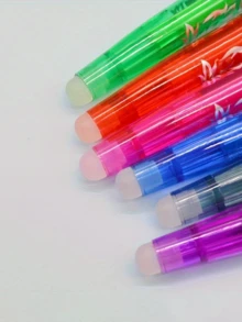 4/8 Confezioni, Penna gel cancellabile semplice, Forniture per ufficio e scuola, Regali di cancelleria, 0,35 mm, Inchiostro blu-nero, Inizio della stagione scolastica