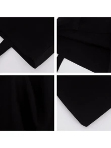 定制照片,DIY,生日礼物,情人节,送女朋友,男朋友,小孩,母亲节,父亲节,万圣节,圣诞节,女士单肩包,女士手提包,适合旅行,适合逛街,大容量,可折叠包,轻便,时尚,简约,百搭,适合派对,组合,包包 - 黑色 - 查看 6