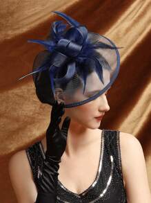 1 Stück Faszinierende Damenhüte für Teegesellschaft, Kentucky Derby Hut der 1950er Jahre mit Federclip, Braut-Hochzeitsparty Vogelkäfig-Schleier Kopfschmuck, Blumen 1920er Jahre Pferderennen Kopfschmuck, Vintage Hut der 50er Jahre, Kostümhut der 1940er Jahre, Pillbox Hut, Damenaccessoires, Mädchen Geburtstag, Muttertag, Halloween, Weihnachtsgeschenk, Schwarz, Rot, Rosa, Dunkelviolett, Mini Hüte, Mini Fascinator, Mini Kappe, Mini Zylinder, Haaraccessoires