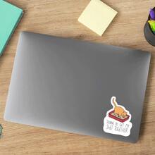 1 Stück "Ich versuche, mich zusammenzureißen" Aufkleber, lustiger Katzenklo Meme wasserfester Vinyl Aufkleber für Laptop, Wasserflasche, Notizbuch, Skateboard, Handy, ästhetischer Humor zur psychischen Gesundheit