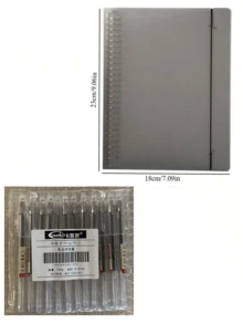 可拆卸 A4/A5 活页夹封面、学生活页笔记本、办公用品、返校用品、学校用品 - 綁帶款活頁夾 - 查看 16