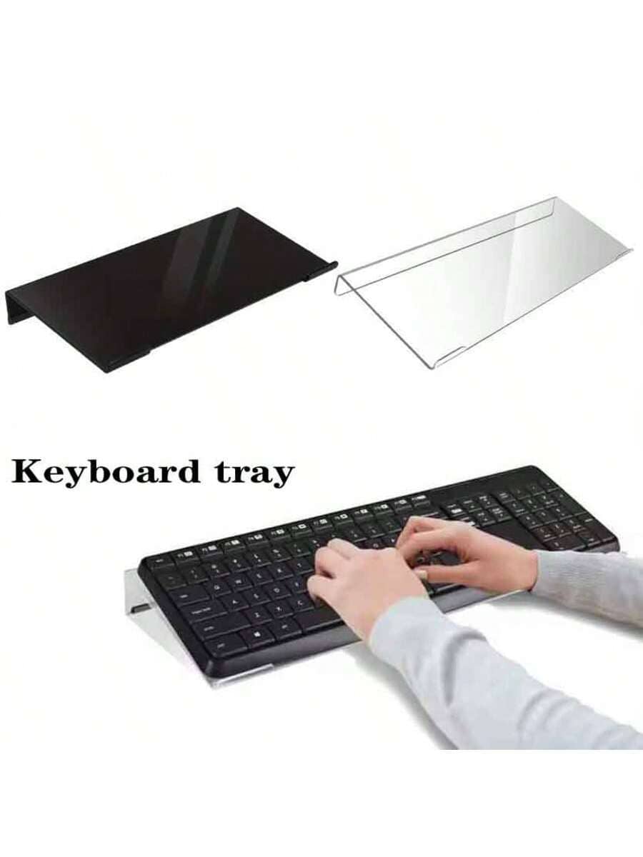 亚克力键盘支架，透明防滑升降展示架，批发键盘增高架，学校用品，返校