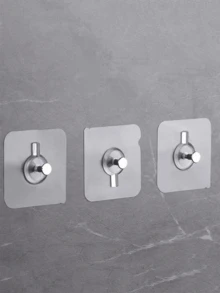 10个13磅粘性墙钩，无钉壁挂架，自粘拇指钩，无钉挂画架