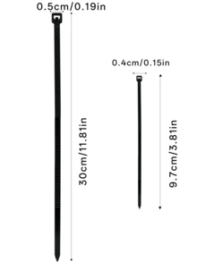 100 Piece Set Of Heavy-Duty Cable Ties, Nylon Zipper Ties, With Waterproof, Anti Slip, And Anti Breakage Functions, Suitable For Home, Office, And Car Wire Sorting - Multicolor - View 12