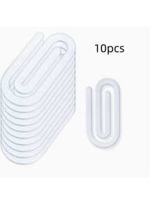 10 Pieces Sublimation Paper Clips Large Size Blank, Acrylic Sublimation Paper Clips Blank, Large And Small Transparent Sublimation Bookmarks DIY Design Thermal Transfer Paper Clips,School Supplies,Back To School