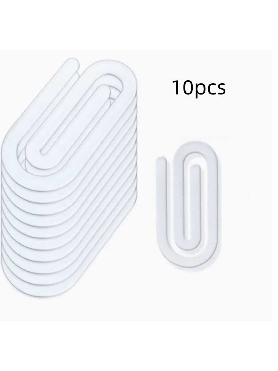 10 Pieces Sublimation Paper Clips Large Size Blank, Acrylic Sublimation Paper Clips Blank, Large And Small Transparent Sublimation Bookmarks DIY Design Thermal Transfer Paper Clips,School Supplies,Back To School