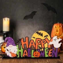 Happy Halloween Desktop Decoration Gnome Ghost Halloween Decoration Ornaments Suitable For Holiday Decoration Halloween Party Desktop Decoration Ornaments Home Decor Fall Decor Room Decor - Multicolor - View 2