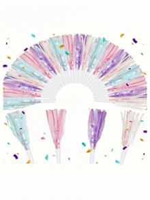 6pcs Iridescent Bubble Blowing Dragon Party Atmosphere Horns, Suitable For Bachelor Party, Wedding, Birthday, Graduation Party And Other Events, Party Atmosphere Creator, Party Supplies Set - Multicolor - View 1