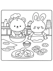 1本 COZY FRIENDS 舒適塗色書 [可愛] 兒童塗鴉繪畫書，以可愛生物為主題的繪畫書，蒙特梭利繪畫玩具，創意禮物，易於塗色，附線條，植物主題塗色書，適合成人 - 彩色 - 查看 4