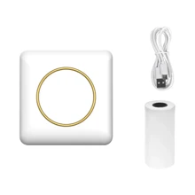 迷你口袋打印机，无线连接，自动检测耗材大小，兼容智能手机和电脑，学生必备！迷你照片打印机，打印学习资料/笔记/错题，方便快捷！学习笔记、解剖图、照片、日记的理想礼物，附赠一卷纸