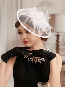 1 Stück Faszinierende Damenhüte für Teegesellschaft, Kentucky Derby Hut der 1950er Jahre mit Federclip, Braut-Hochzeitsparty Vogelkäfig-Schleier Kopfschmuck, Blumen 1920er Jahre Pferderennen Kopfschmuck, Vintage Hut der 50er Jahre, Kostümhut der 1940er Jahre, Pillbox Hut, Damenaccessoires, Mädchen Geburtstag, Muttertag, Halloween, Weihnachtsgeschenk, Schwarz, Rot, Rosa, Dunkelviolett, Mini Hüte, Mini Fascinator, Mini Kappe, Mini Zylinder, Haaraccessoires