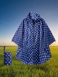 Lightweight Rain Poncho With Zipper, Waterproof Raincoat With Hooded And Pocket, Portable Rain Jacket For Adult Outdoor Activities Summer Cooling, Beach, Travel, Spring Summer Picks, Brides Maid Gifts, Room, Bedroom Decor, Bedroom Decor, Beach, Travel, For Men, For Women, Vacation,Cute Stuff - Multicolor - View 4