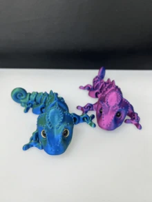 Mô hình tắc kè hoa 3D in hình gradient màu cầu vồng sống động như thật - Món quà hoàn hảo cho bạn bè và gia đình - Trang trí bàn làm việc nghệ thuật - Chân tay linh hoạt - Thích hợp cho các bữa tiệc và trưng bày ngoài trời - Làm bằng nhựa, màu mắt ngẫu nhiên - Nhiều màu - Xem 3